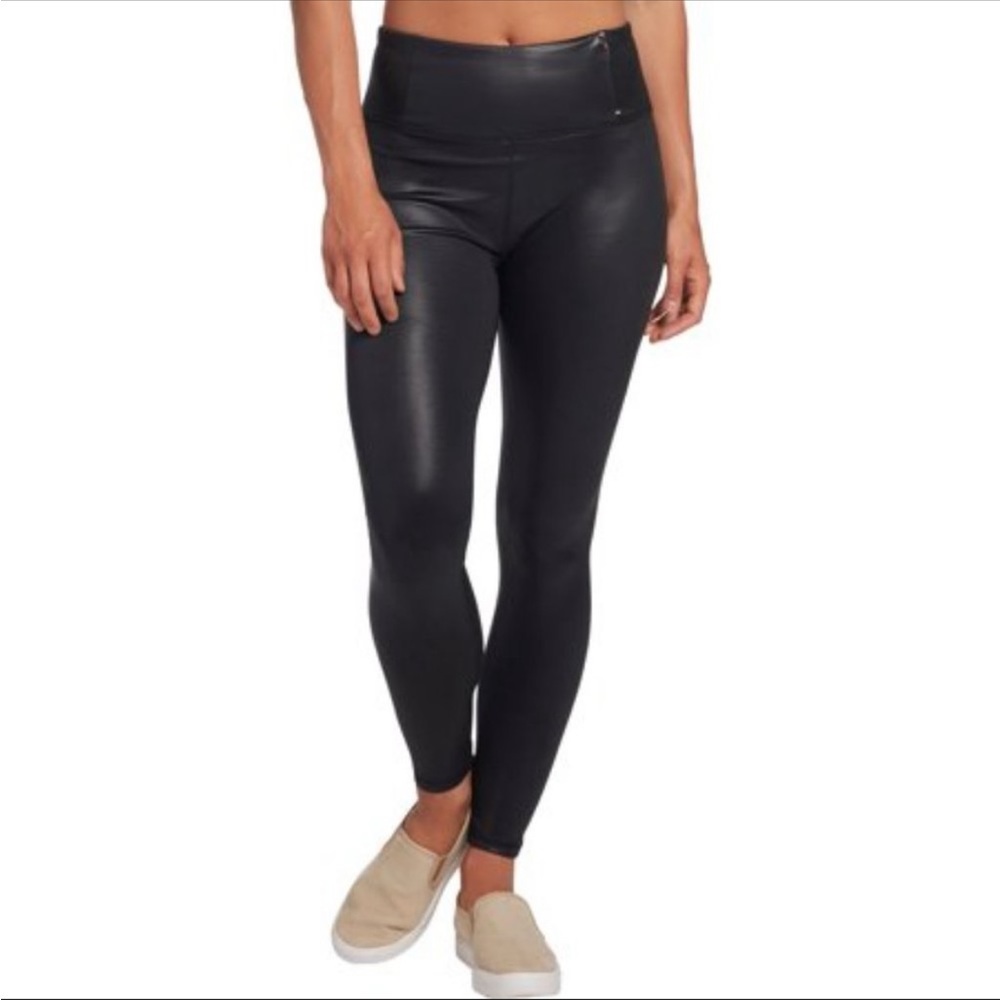 Calia sculpt patent Black High Rise Leggings Size 1x